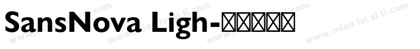 SansNova Ligh字体转换